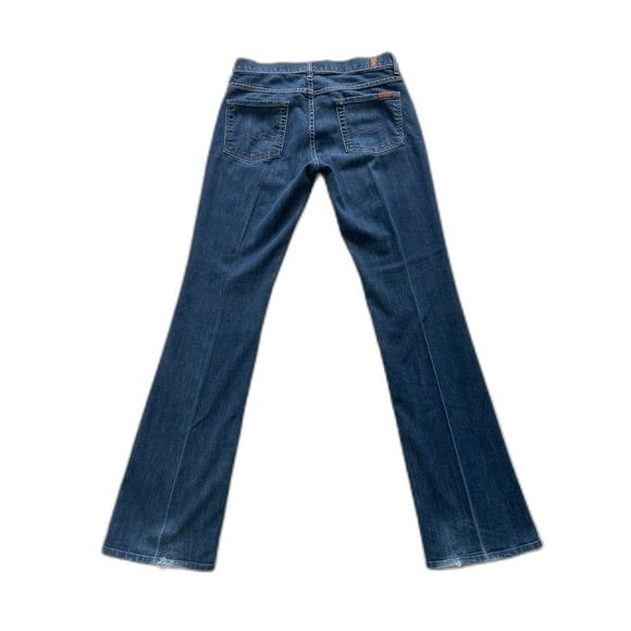 Women's 7 For All Mankind High Waist Boot Cut Denim/Blue Jeans Size 29 - Picture 4 of 11